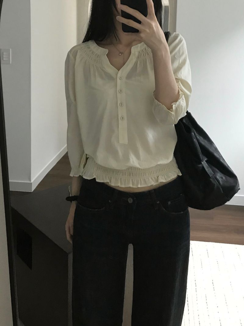 Hav Shirring Blouse (2 colors)