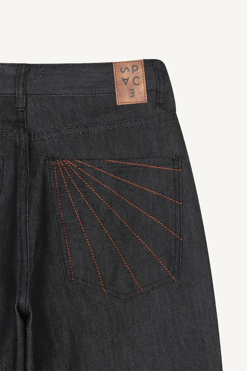 Net Barrel Denim Pants
