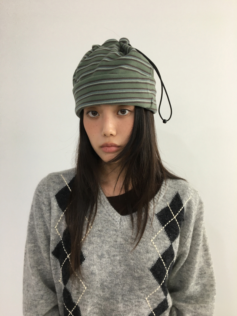 Fmang Mohair Argyle Knit (4color)