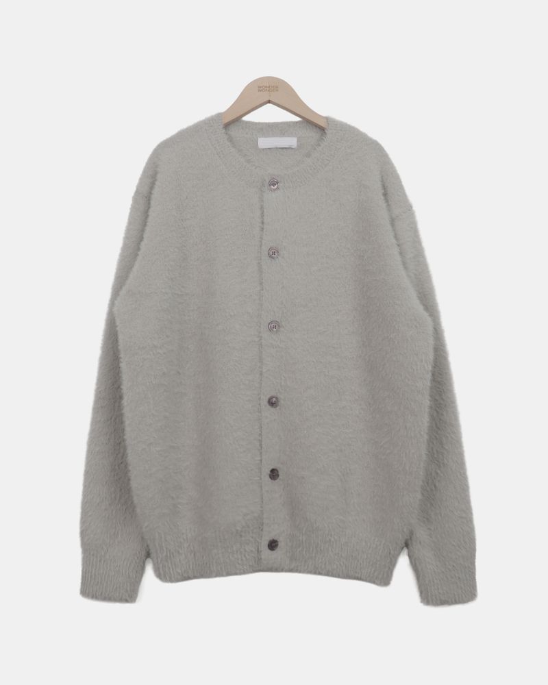 Muno Angora Round-Neck Cardigan
