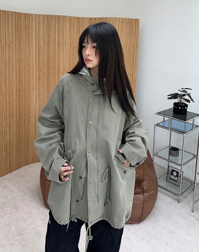 Lawn Washed Pigment Field Jacket