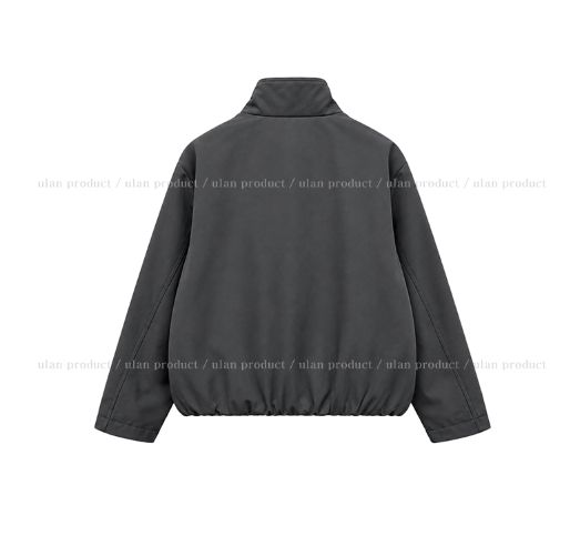 Monic High-Neck Buckle Trench Jacket