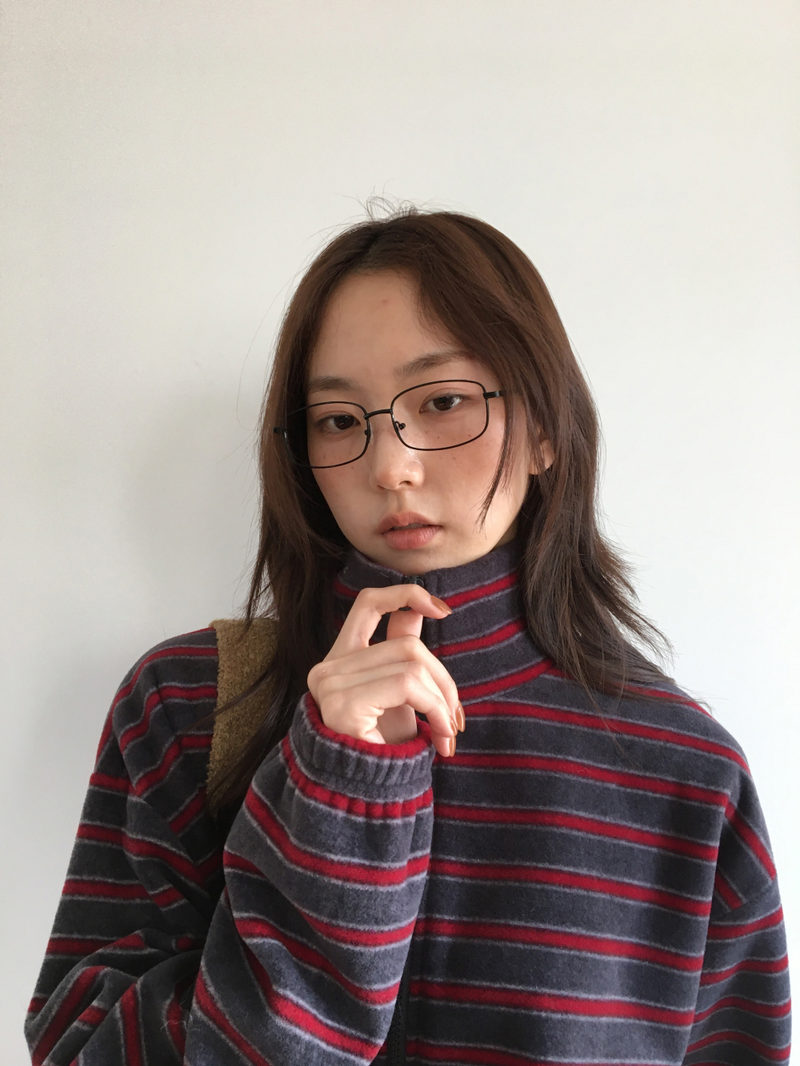 Hippo Stripe Fleece Zip-up (3color)