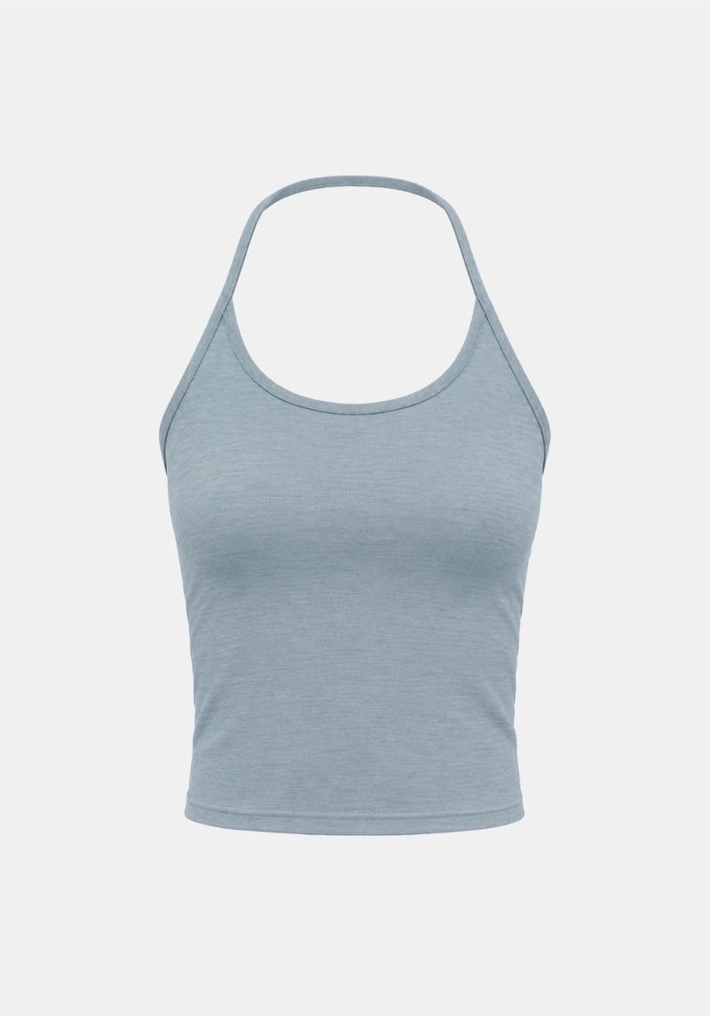 Luna Slim Halter Sleeveless Top