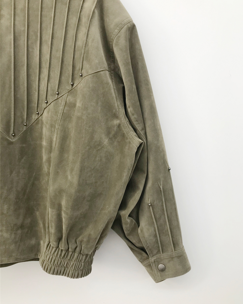 Western Suede Blouson (2color)