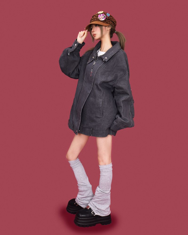Ooki washing box denim jacket