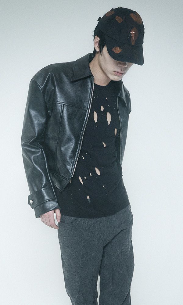 Splashed Signature logo ball cap Black