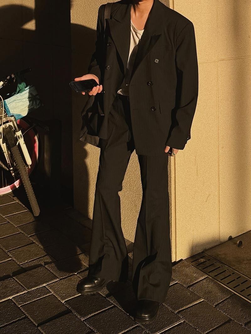 ASCLO Alternate Stripe Bootcut Slacks