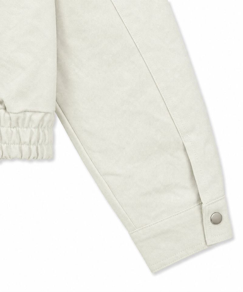 Fireman Buckle Crop Jacket - Ivory