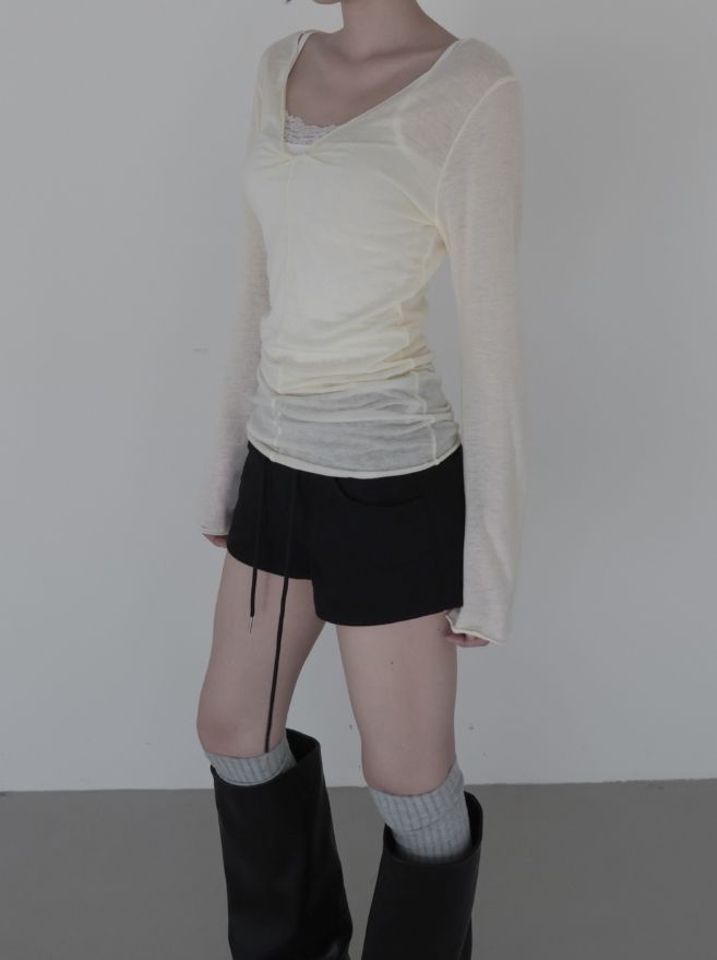 Nuel Twisted Long Sleeve Tee