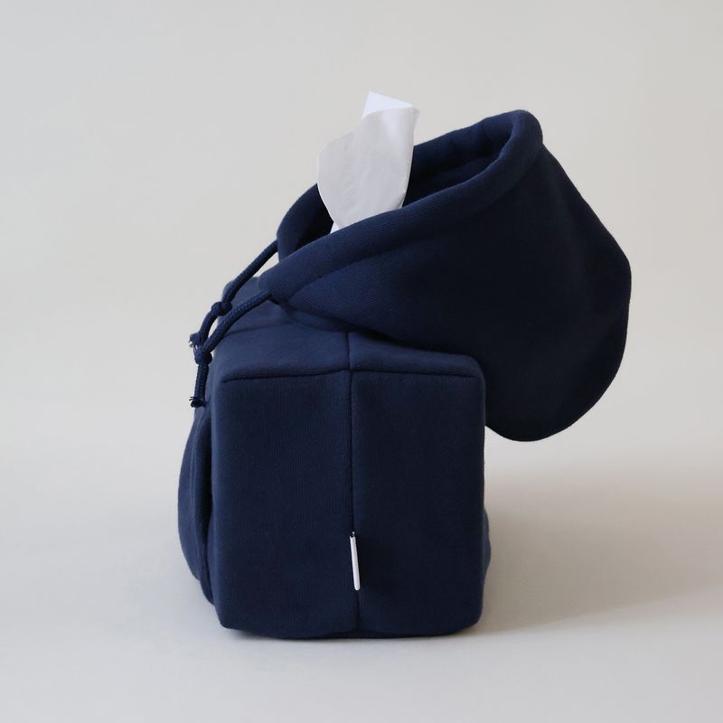 フーディー バディ ティッシュ ケース (Navy) 