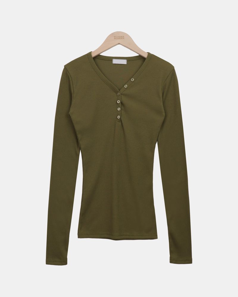 Rohan Button V-Neck Long-Sleeve T-Shirt