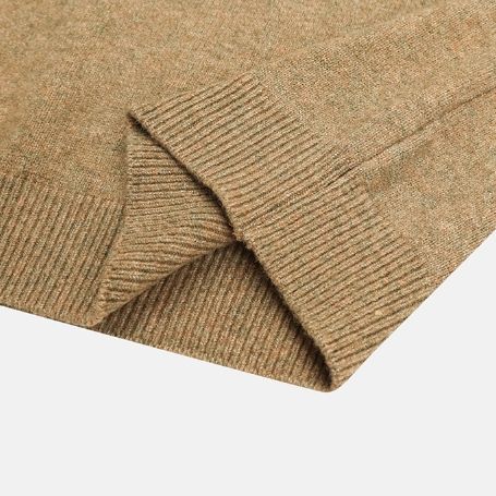 Daol Line Washable Semi-Crop Round Knit