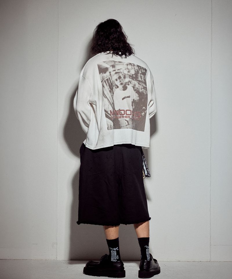 VTG printing heavy waffle LS-IV dirty