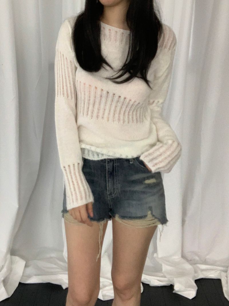オヴィッド パンチング ニット