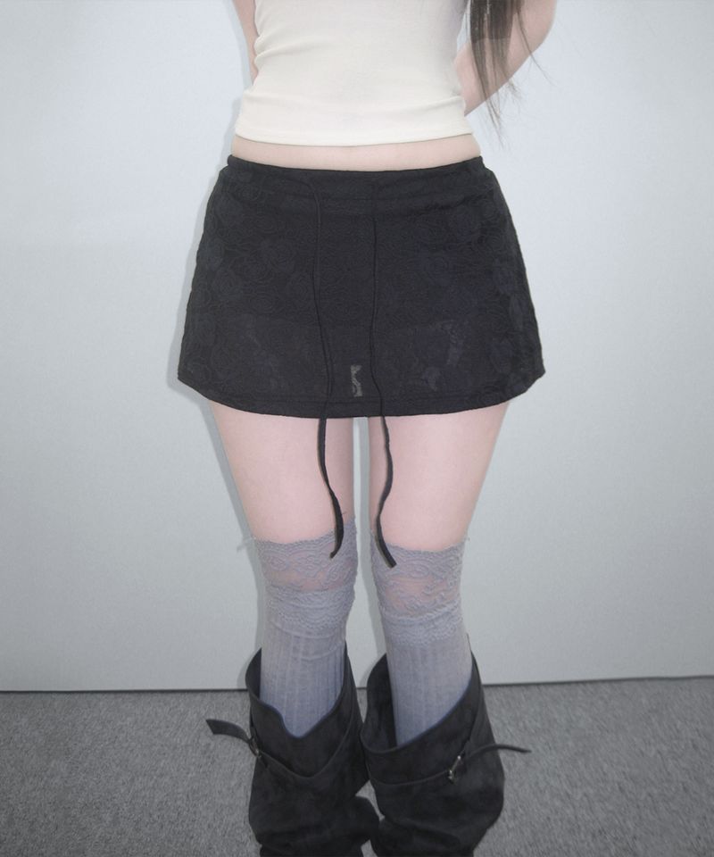 rose lace corset sk (4colors)