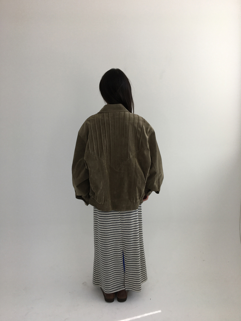 Western Suede Blouson (2color)