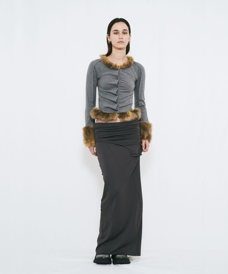 FAKE FUR CARDIGAN