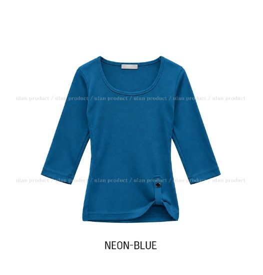 Mods Adjust Button Three Quarter T-shirt