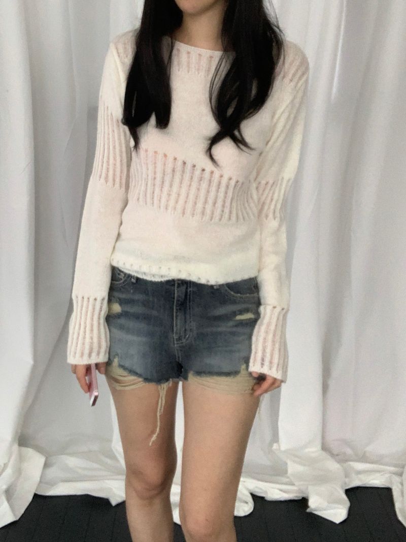 オヴィッド パンチング ニット