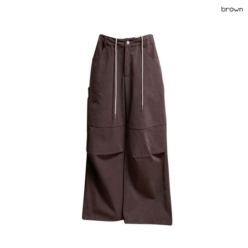 (2color) Utility Pocket Peach Wide Pants