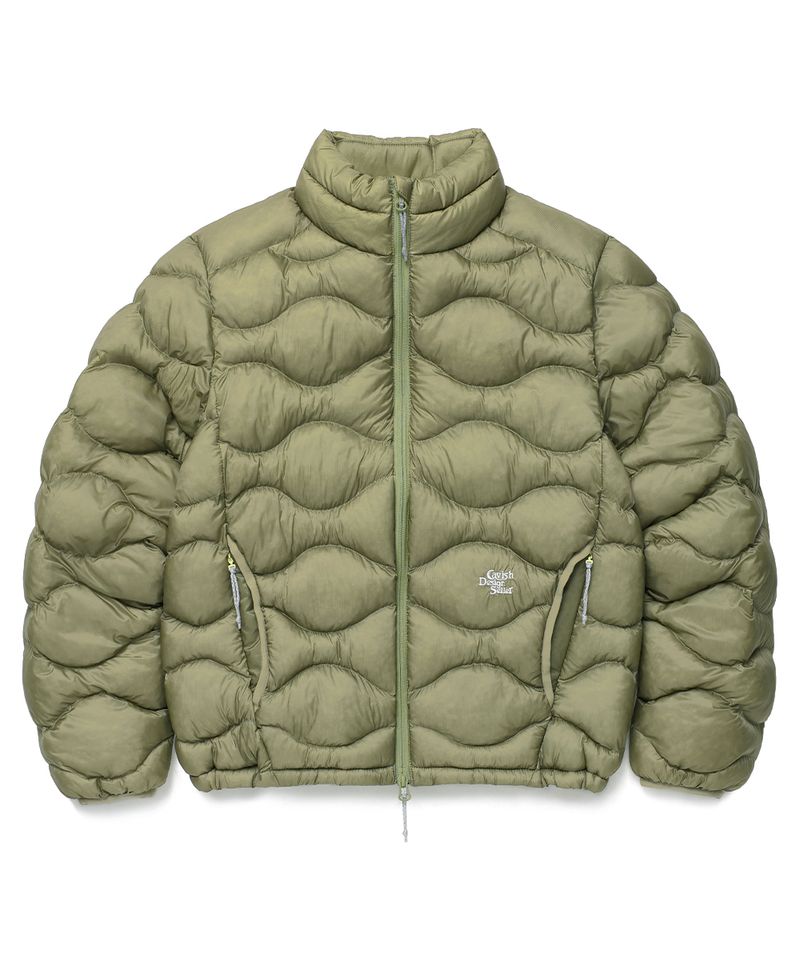 SOFT AIR HIGH-NECK PADDED JACKET KHAKI (CV2GFUB902A)