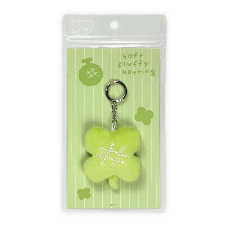 Soft fluffy keyring [melonpan clover]