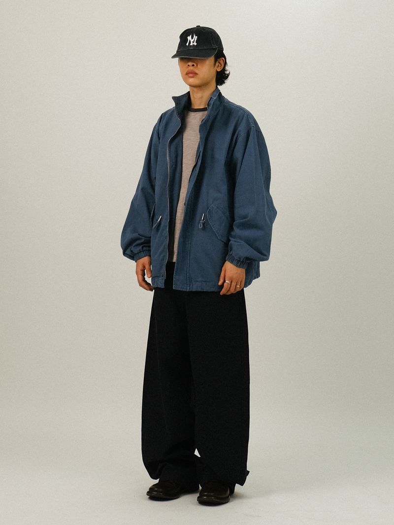 EA High-Neck Washed String Short Field Jacket