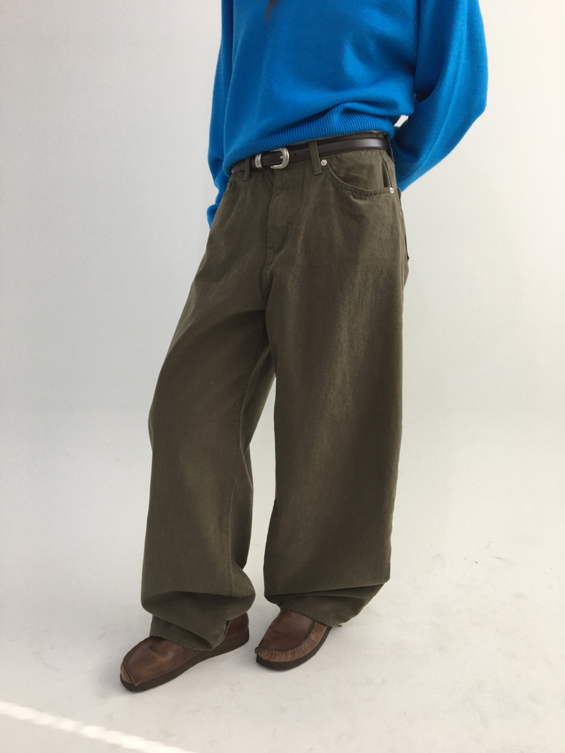 Clim brushed wide pants (3color)