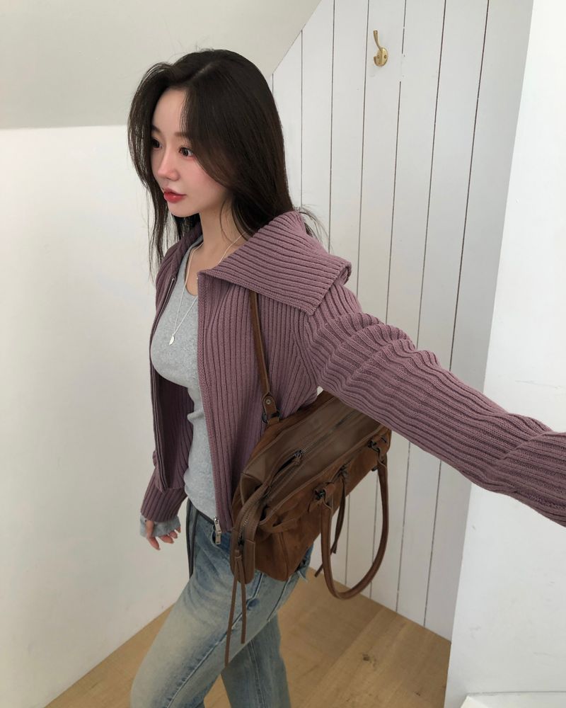 [ORIGINAL]Modi Sailor Two-Way Knit Zip-Up