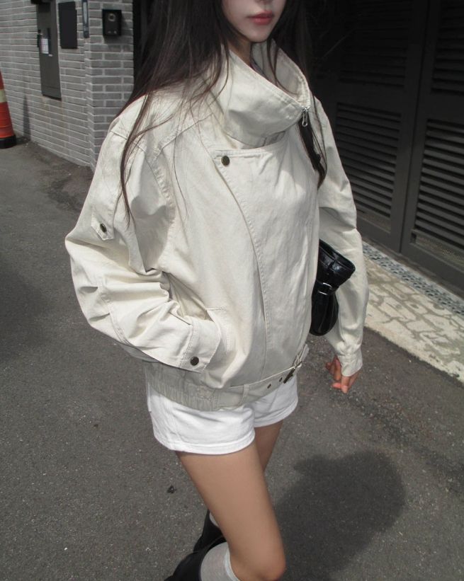 Laco High-Neck Belted Field Jumper