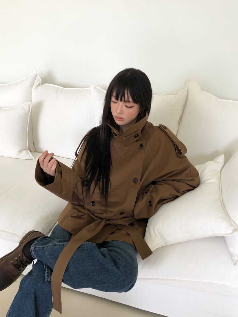 Tiden Belted Short Trench Jacket