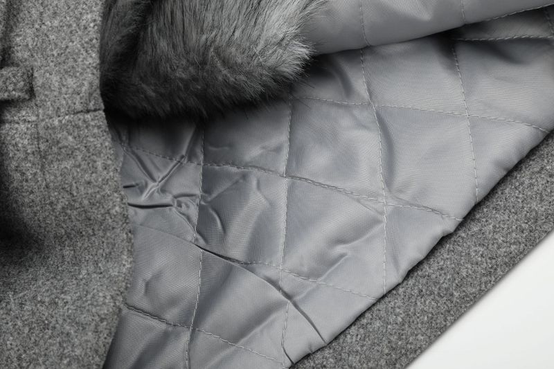 Elora Faux Fur Trim Belted Jacket