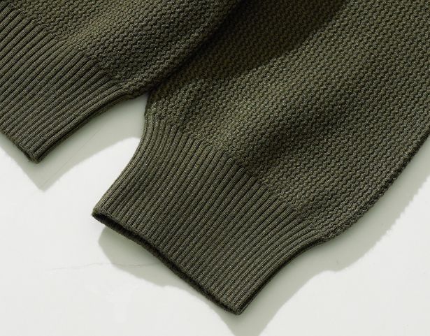 26FW★ ウェーブ レギュラー ヘンリーネック ニット