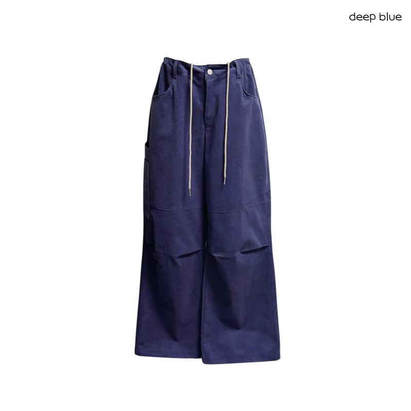(2color) Utility Pocket Peach Wide Pants