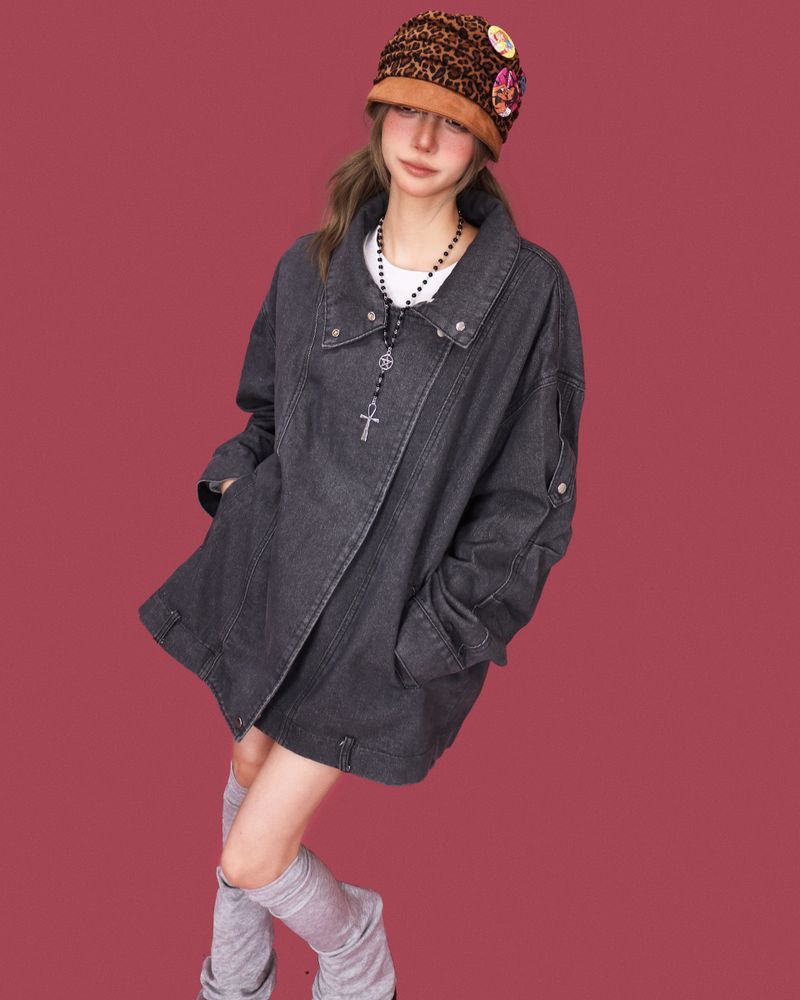 Ooki washing box denim jacket