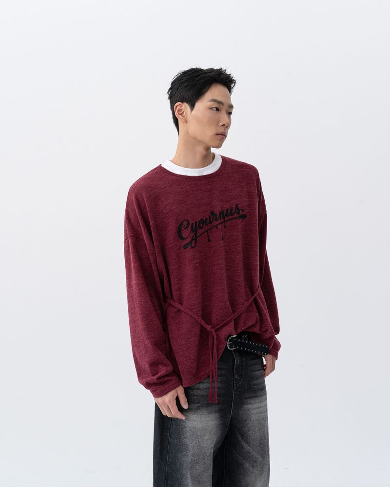 26FW★ Belted Strap Loose Knit