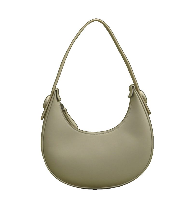 Round Leather Shoulder Bag