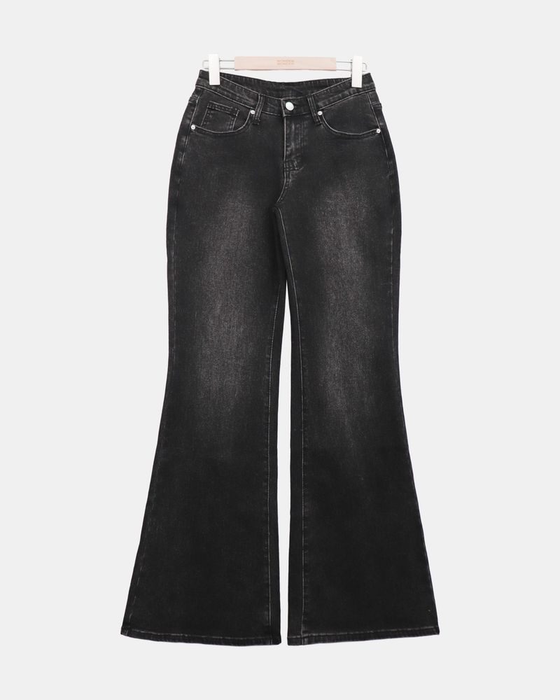 Bag Low-Rise Bootcut Denim Pants