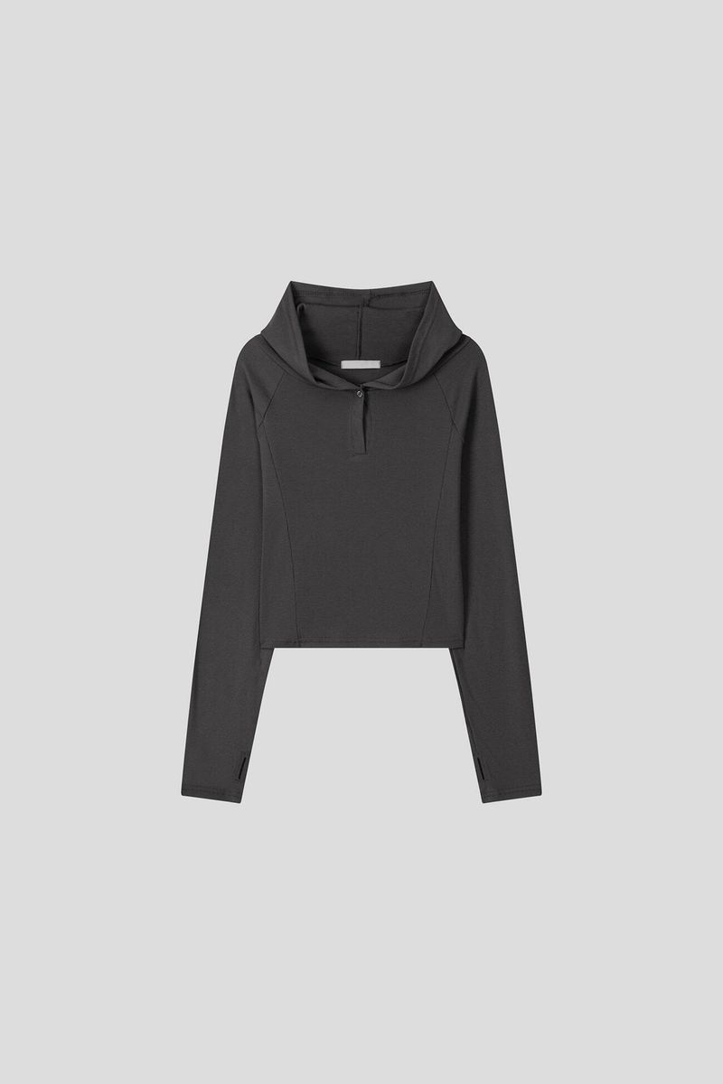 (W) ロジュ フーデッド トップ