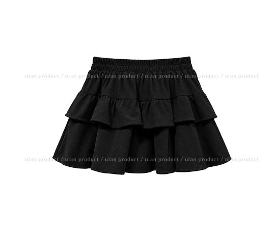 Leev Corduroy Tiered Mini Skirt