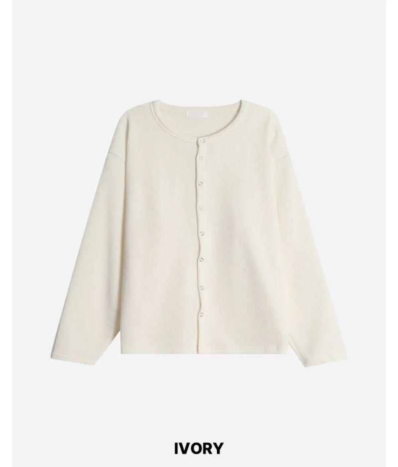 Fleck Cropped Knit Cardigan