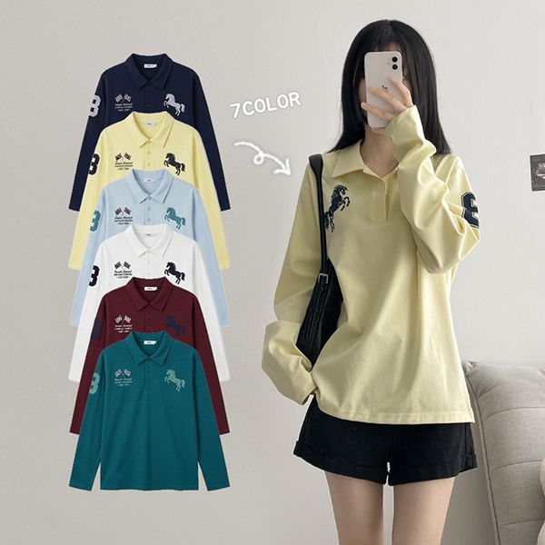 hijjoo（ハイチュー）の「ホシビッグポニースナップポロシャツ (7 colors)（トップス）」