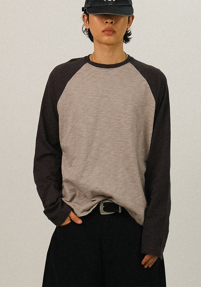 SEMIKAJI（セミカジ）の「TN ヴィンテージ カラー コントラスト ロングスリーブ T（トップス）」