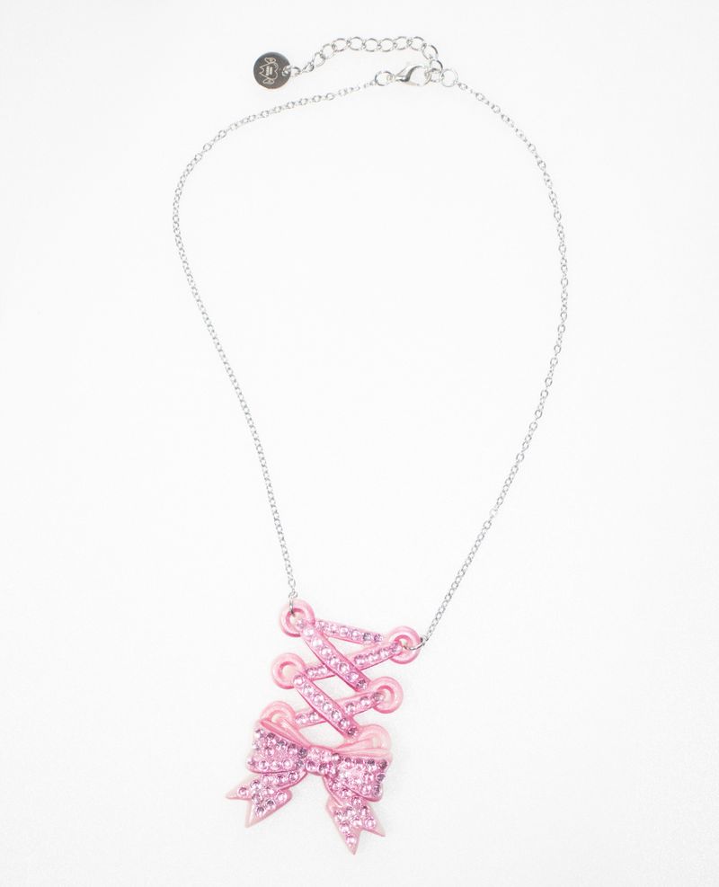 Eyelet Lace-up Necklace