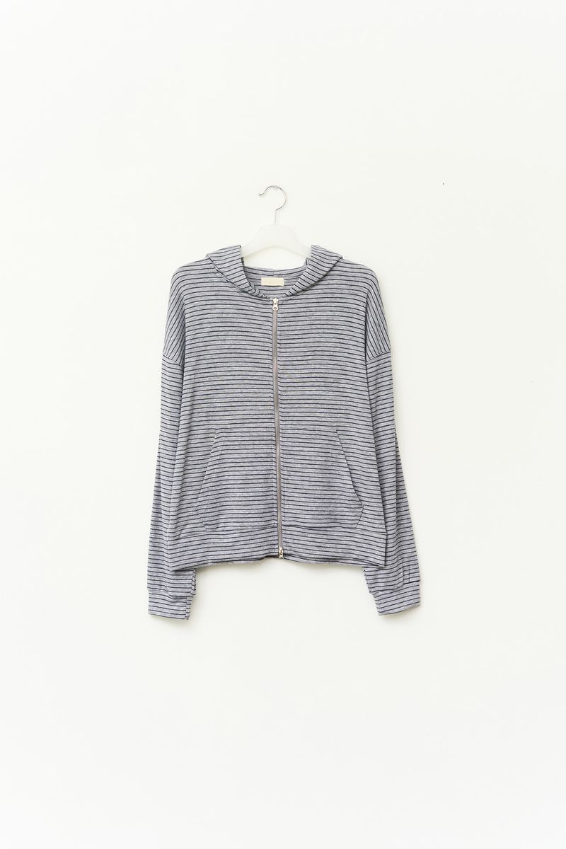 Eha Striped Zip hoodie