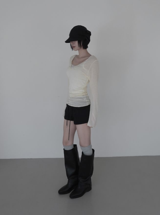 Nuel Twisted Long Sleeve Tee