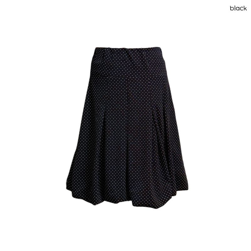 (2color) Dot Pleated Balloon Skirt