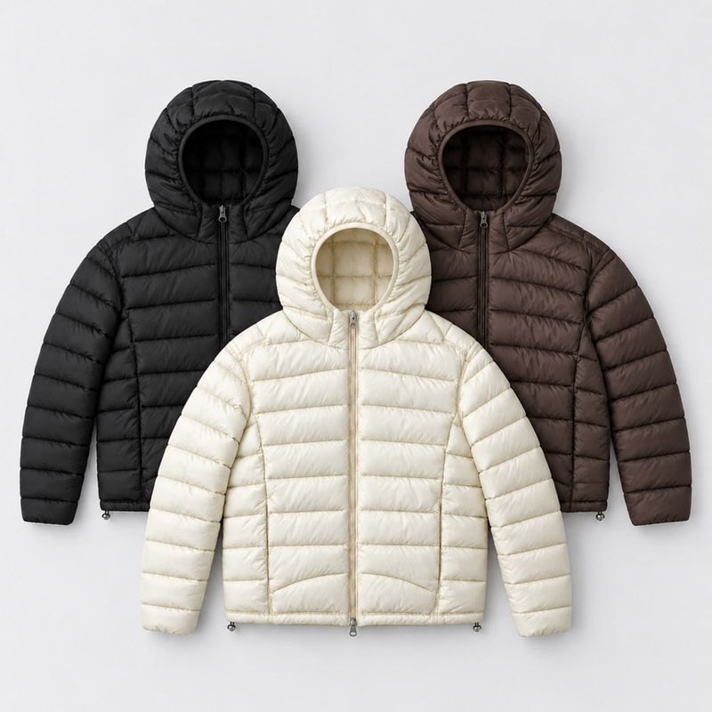 COZINESS（コジネス）の「54670 シュガークロップフーデッドライトウェイトパディング (3 colors)（ジャケット/アウター）」
