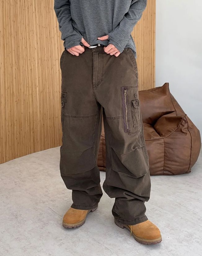 Hedin Unbalance Button Cargo Pants